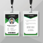 id card and ribbon